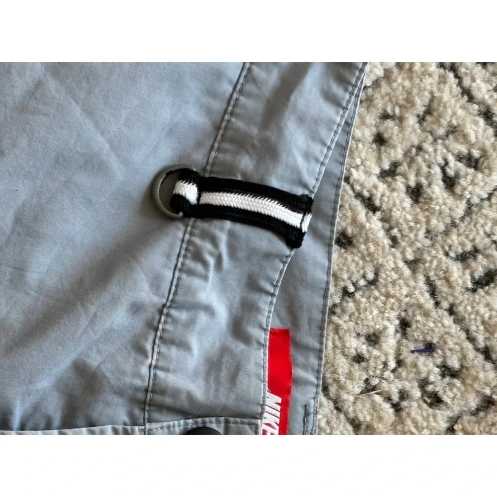 Nike Mens Grey Utility Cargo‎ Shorts Size 30 Zip Pockets D-Ring Hiking Casual